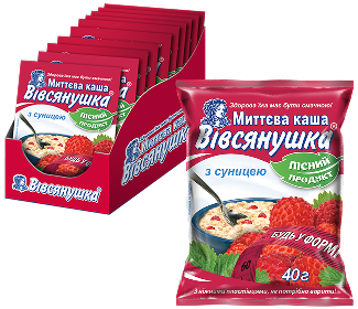 Вівсянушка без вершків з суницею